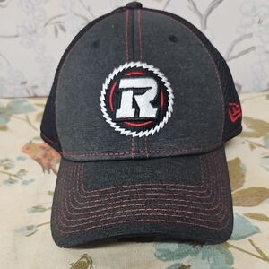 OTTAWA REDBLACKS NEW ERA 39THIRTY MED/LARGE BLACK/RED TRUCKER HAT